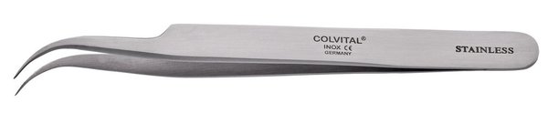 COLVITAL® Wimpern-Pinzette 11 cm mit abgewinkelter extra feiner Spitze