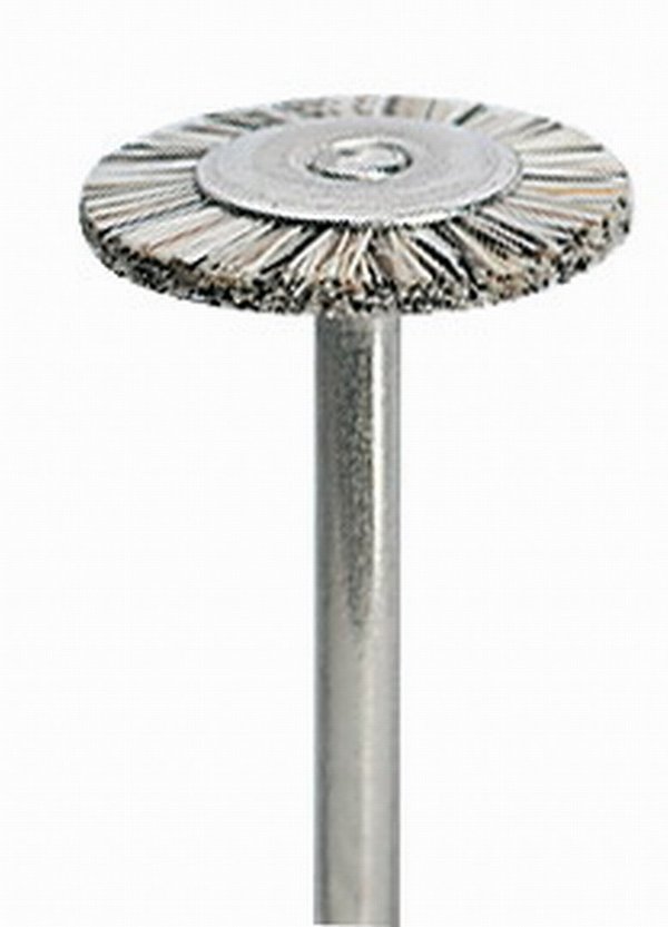 Reinigungsbürste Radform Ø 16 mm Ziegenhaarbürste für eine effektive Reinigung der Nagelfläche