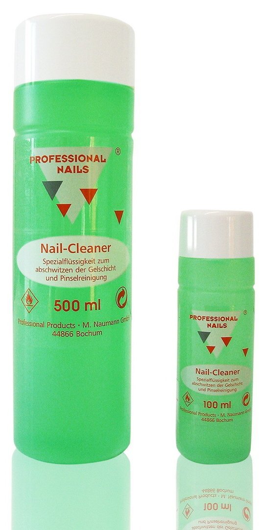 Nail-Cleaner 100 ml / 500 ml desinfiziert und entfettet die Oberfläche des Nagels