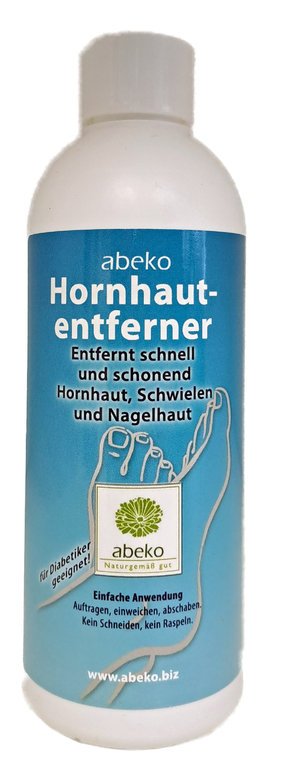abeko Hornhautentferner 250 ml entfernt sicher und sanft Hornhaut,  Schwielen und Nagelhaut - Colvital