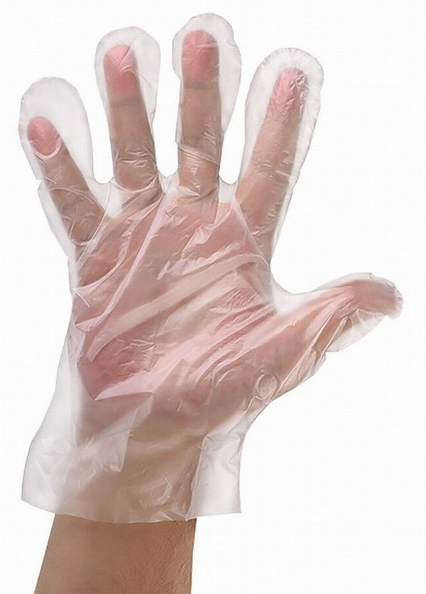 Einmalhandschuhe 100 Stück transparent lebensmittelecht für Kosmetik, Paraffinbehandlung, etc.