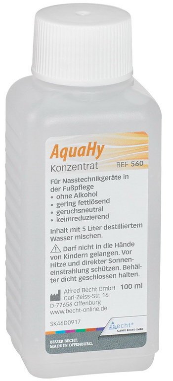 Aqua Hy alkoholfreies keimabtötendes Konzentrat für Nasstechnikgeräte ergibt 5 Liter Fertiglösung