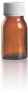 Braunglas Flasche mit Deckel in Apothekenqualität 30ml