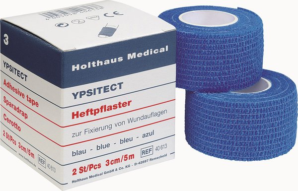 Holthaus Medical YPSITECT Heftpflaster 2 Rollen a 5 Meter selbsthaftend, abreisbar und rutschfest