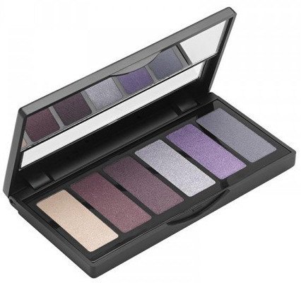 ADEN Eyeshadow Palette BORDEAUX-LILAC mit 6 Farbtönen ultrafeines Puder für ein spektakuläres Finish