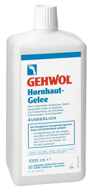 GEHWOL® Hornhaut-Gelee 1 Liter tropffrei zur Erweichung von Hornhaut, Hühneraugen Schwielen