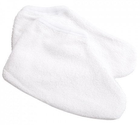Frottee Socken 1 Paar für maximale Wärmespeicherung bei der Paraffinbehandlung