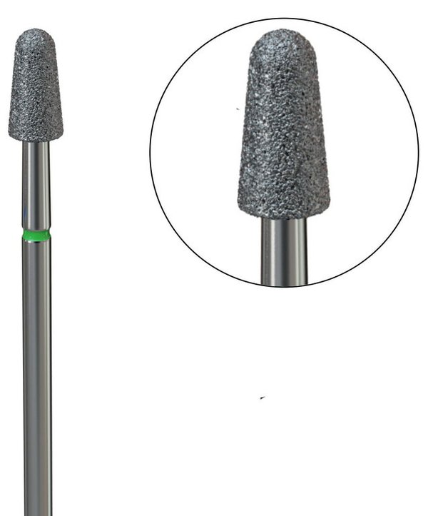 Premium Diamantfräser Konus 040 abgerundet grob optimal geeignet für harte Hornhaut und Nagelplatten