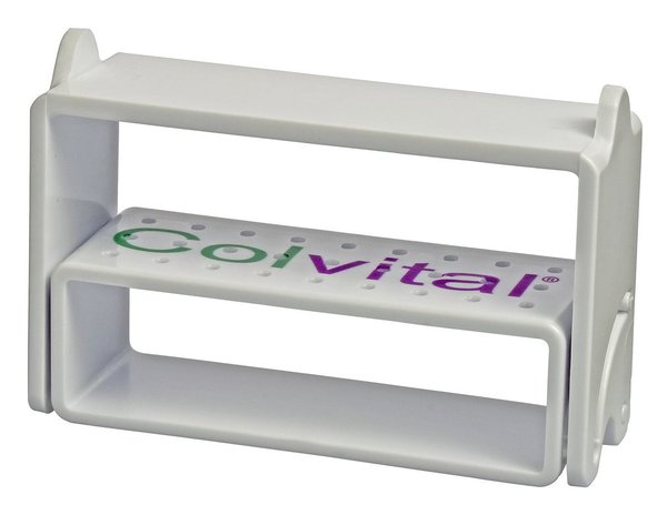 COLVITAL® Fräserständer für 27 rotierende Instrumente desinfizierbar, klappbar und stapelbar