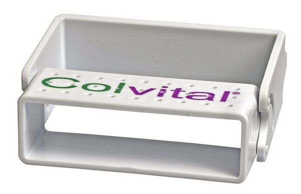 COLVITAL® Fräserständer für 27 rotierende Instrumente desinfizierbar, klappbar und stapelbar