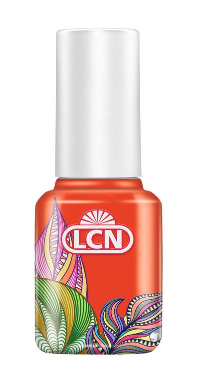 LCN Nagellack Elements GLOWING LAVA brillante Farbergebnisse mit ultraglänzenden Spiegel-Reflexen