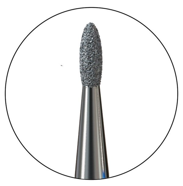 Premium Diamantfräser Flamme 012 mittel optimal zur Nagelglättung und Arbeiten an der Nagelhaut