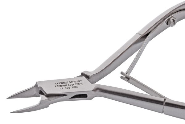 COLVITAL® PREMIUM Eckenzange 11,5 cm schlanke Schneide Slim-Line-Format mit Präzisionsschliff