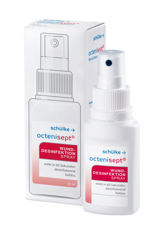 Octenisept Wunddesinfektion Spray unterstützt die Wundbehandlung