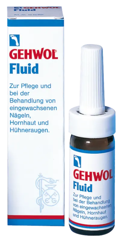 GEHWOL® Fluid pflegt und behandelt eingewachsene Nägel, Hornhaut und Hühneraugen