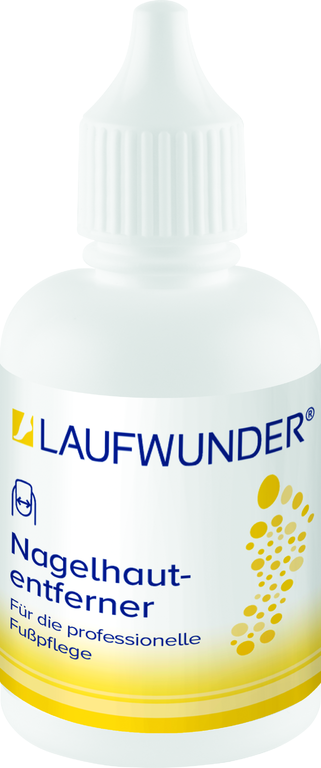 LAUFWUNDER® Nagelhautentferner löst schnell und wirkungsvoll überstehende & verhärtete Nagelhaut